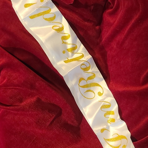 RETIREMENT Sash & Rhinestone Tiara Celebration set NWT Silvertone metal - Picture 5 of 7